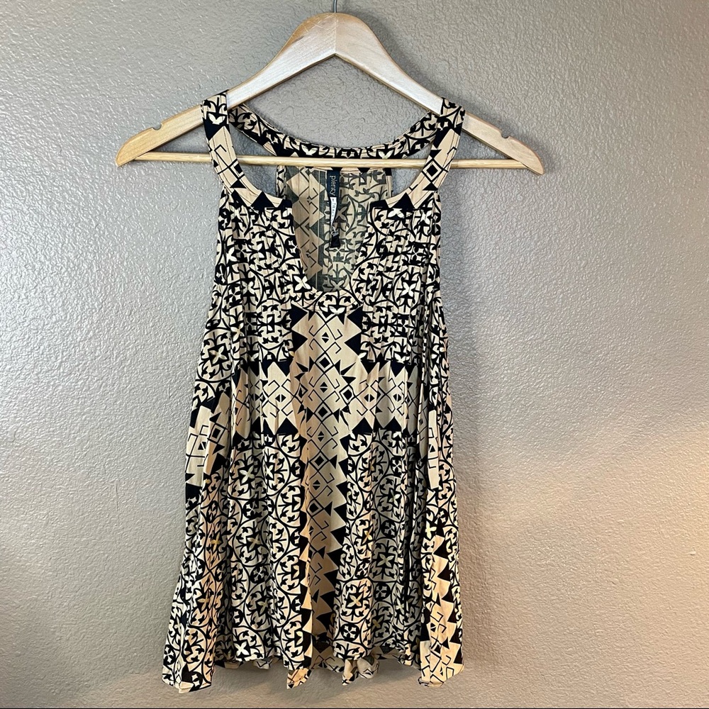 Plenty by Tracy Reese Pleated Printed Tank Small